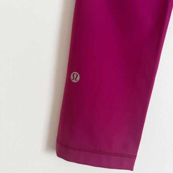 LULULEMON Swift Speed High Rise Crop Leggings Magenta Purple 2 - Picture 8 of 12